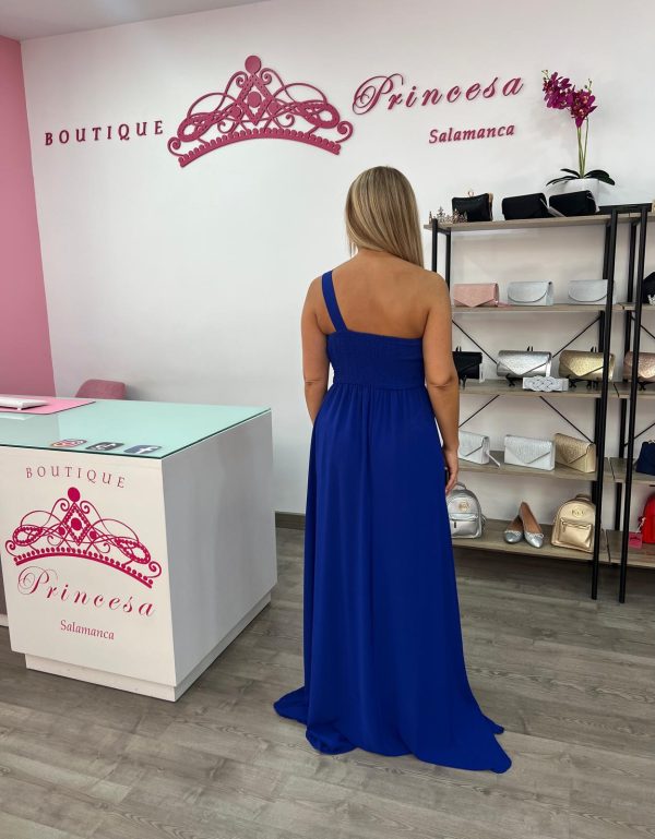 Vestido R1386 - azul eléctrico - Imagen 6