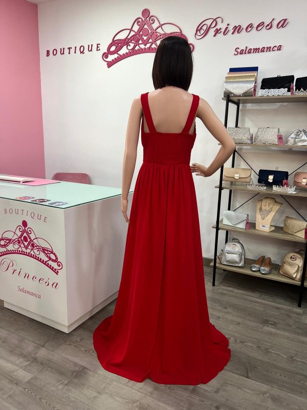 Vestido R1465 – rojo - Imagen 2