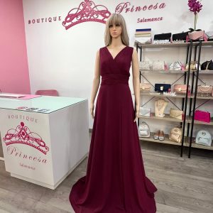 Vestido R1465 - burdeos