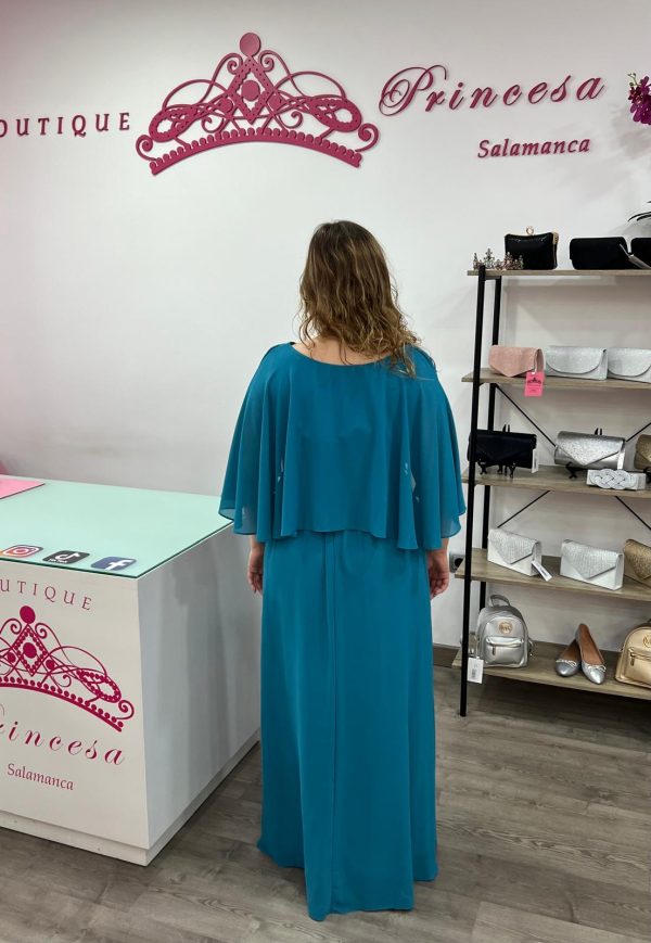 Vestido largo 80820 - turquesa - Imagen 6