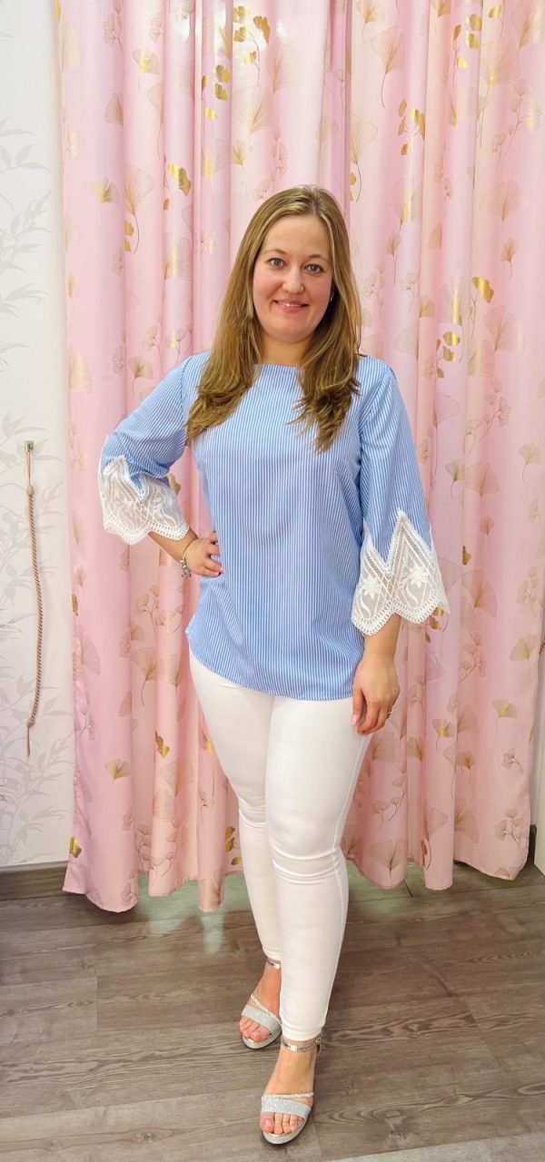 Blusa con manga campanada 640553 - Imagen 3
