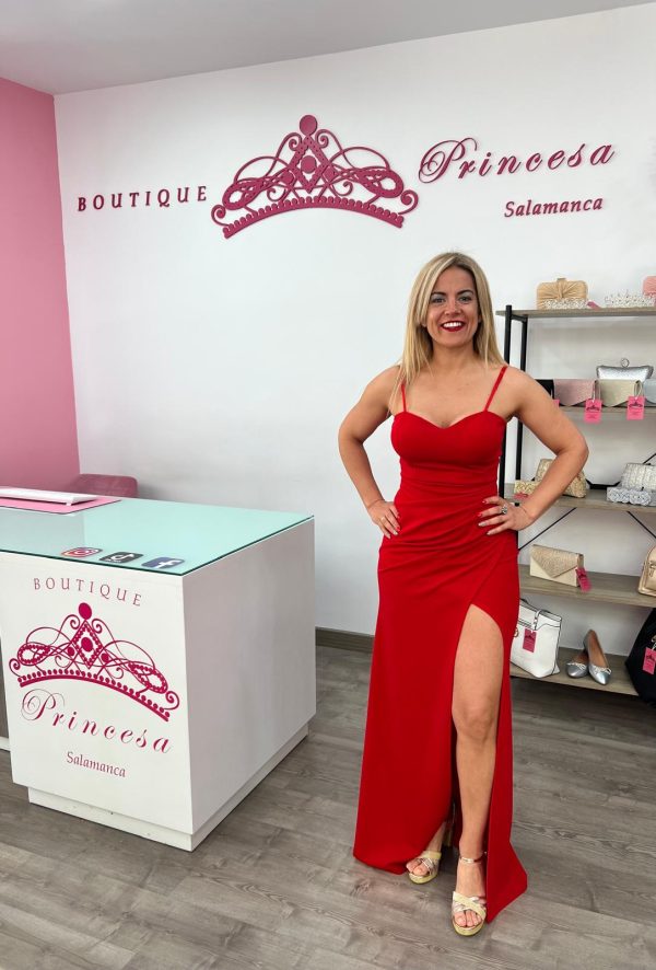 Vestido ajustado 23339 - rojo