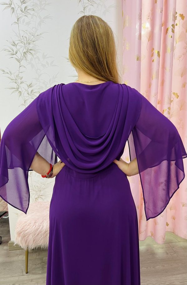 Vestido largo R1858- morado - Imagen 4