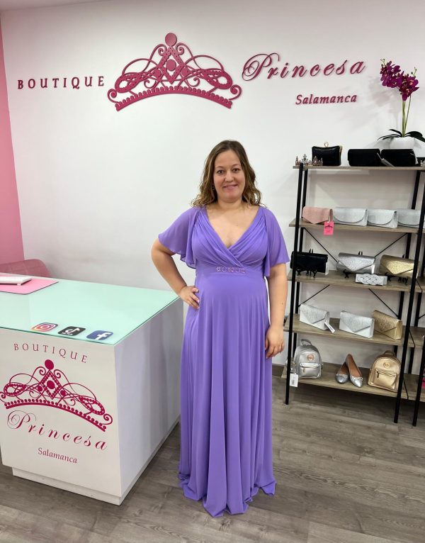 Vestido largo JRE1395 – lila