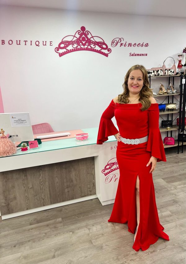 Vestido con mangas FY2017 - rojo - Imagen 3