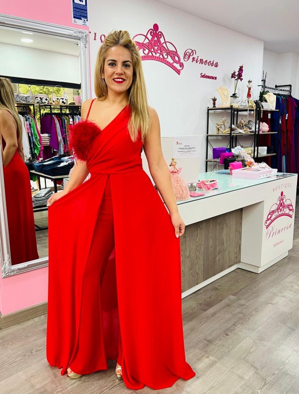 Mono con sobrefalda 8921 - rojo