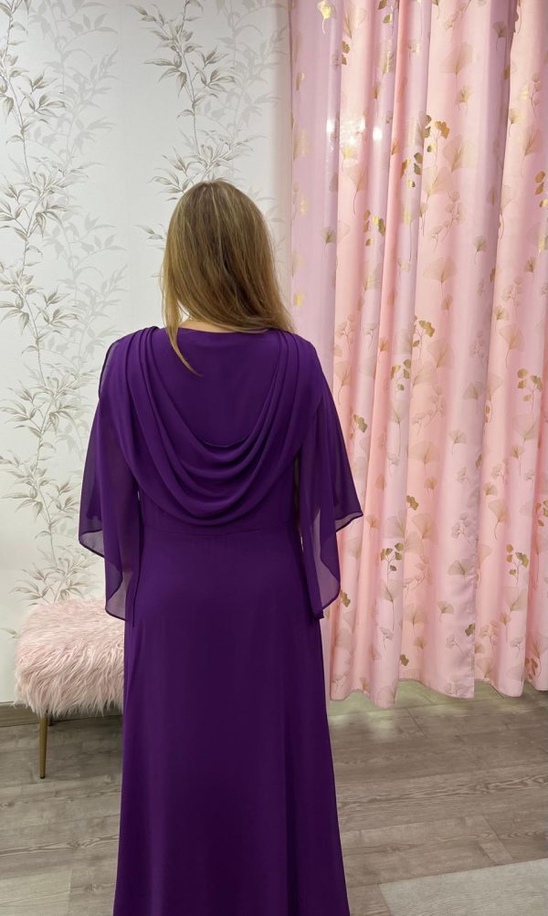 Vestido largo R1858- morado - Imagen 3