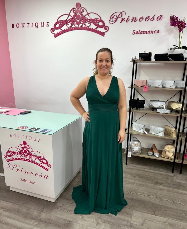 Vestido largo R1465 - verde