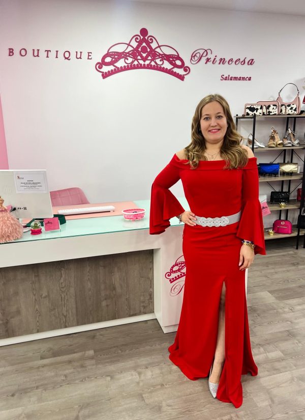 Vestido con mangas FY2017 - rojo