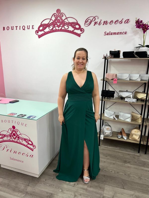 Vestido largo R1465 - verde - Imagen 2