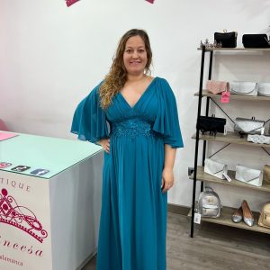 Vestido largo 80820 - turquesa