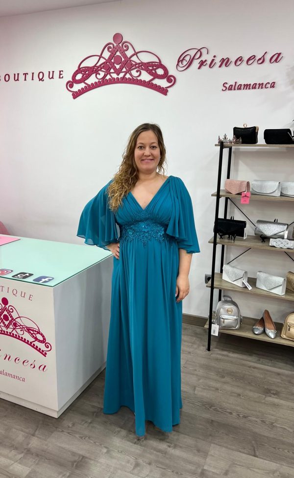 Vestido largo 80820 - turquesa