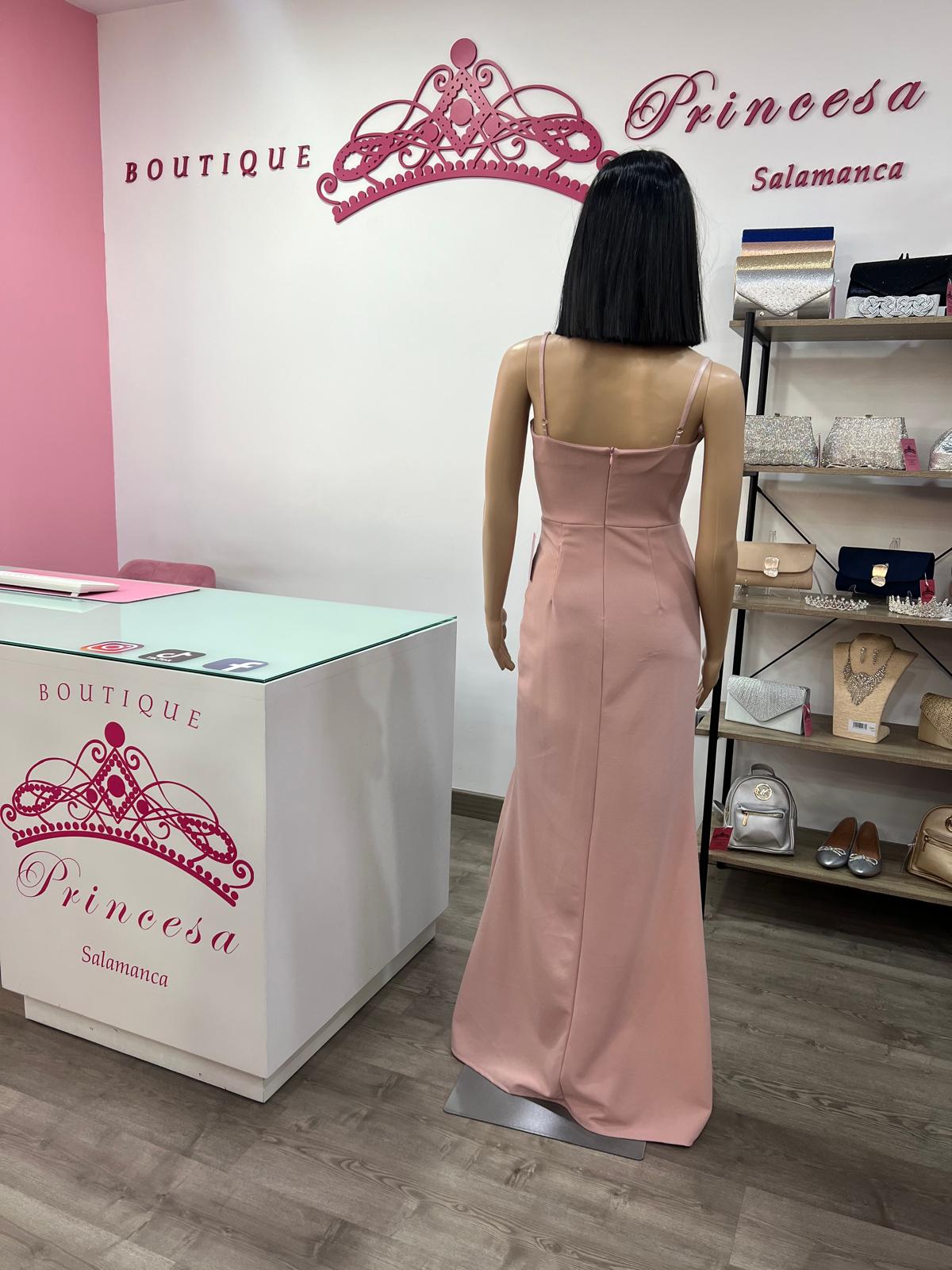 Vestido ajustado 23339 - rosa palo - Imagen 2