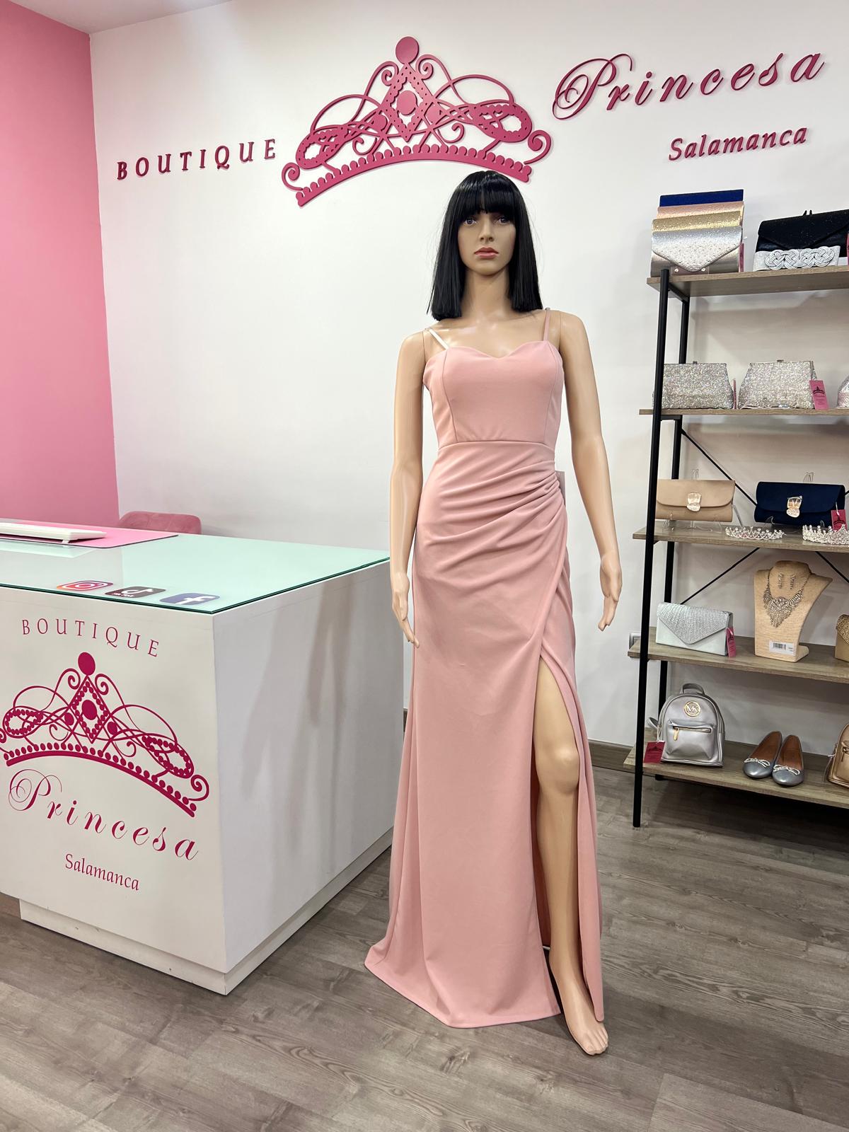 Vestido ajustado 23339 - rosa palo