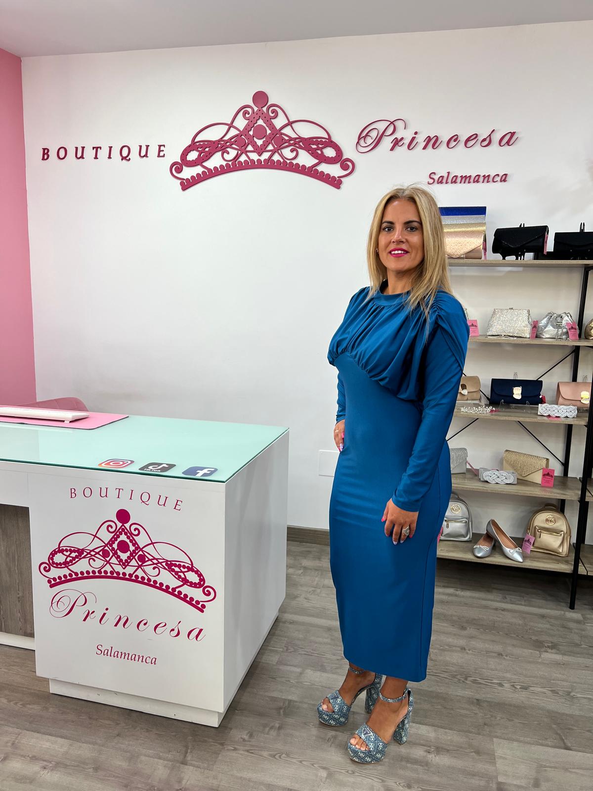 Vestido midi 241504 - petóleo - Imagen 2