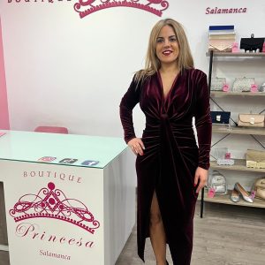 Vestido midi 126012 - burdeos