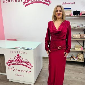 Vestido 25349 - burdeos