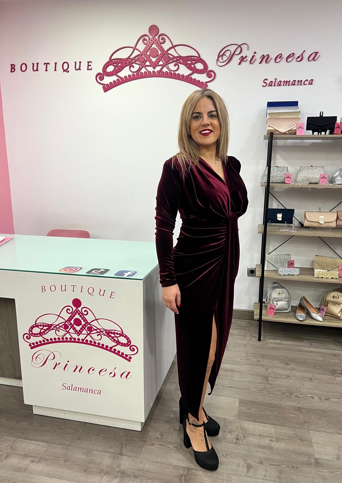 Vestido midi 126012 - burdeos - Imagen 3