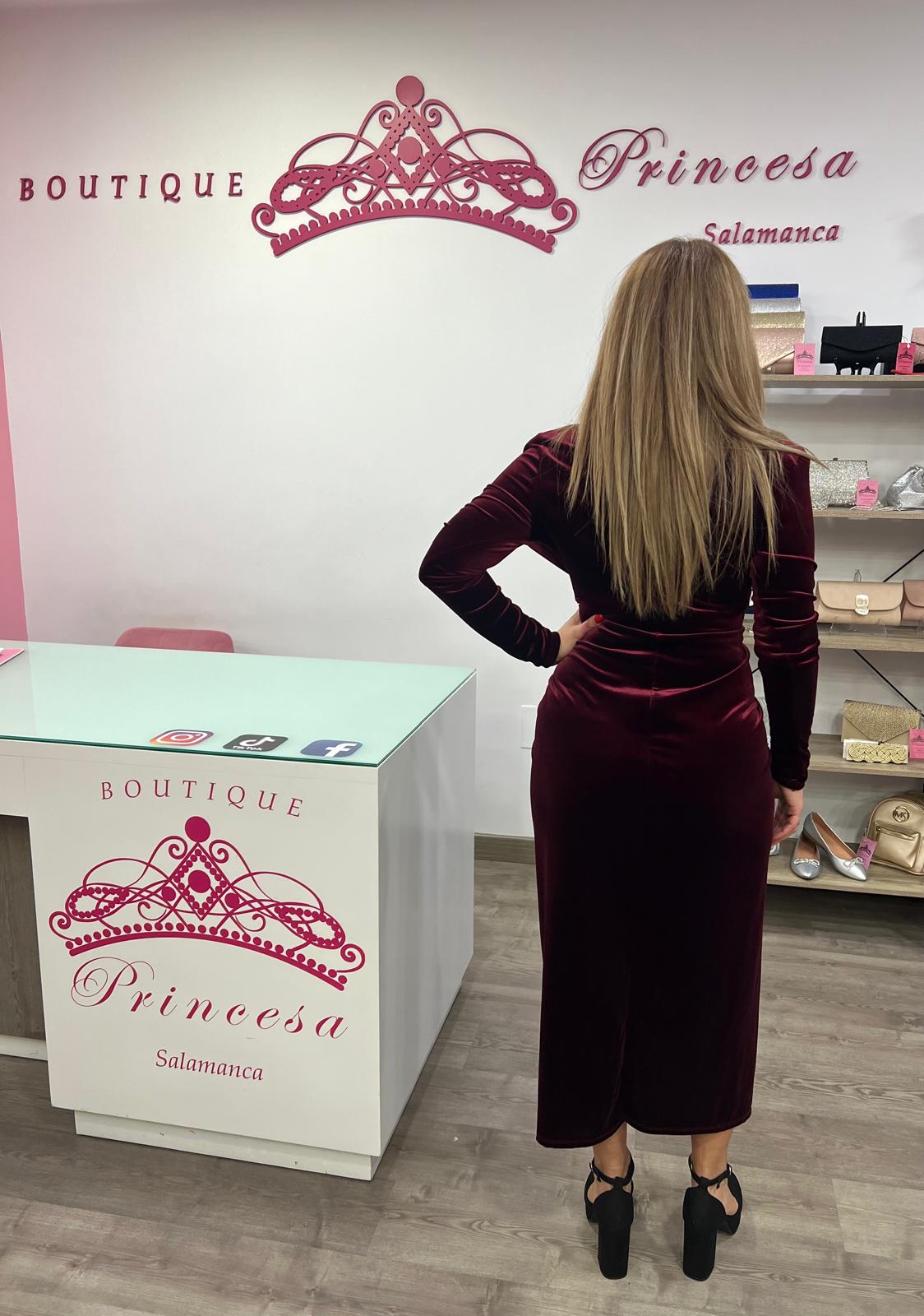 Vestido midi 126012 - burdeos - Imagen 4