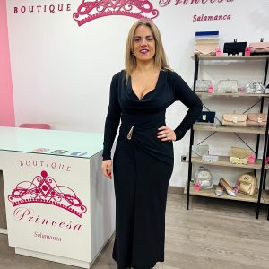 Vestido largo 4413 - negro