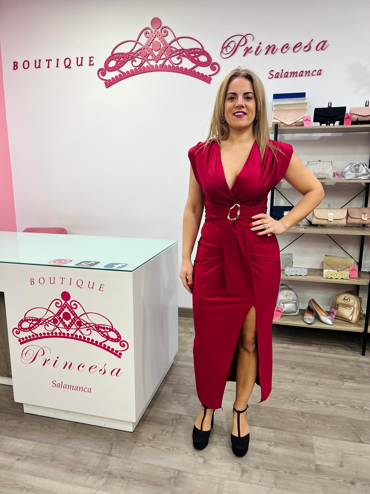 Vestido 25221 - burdeos